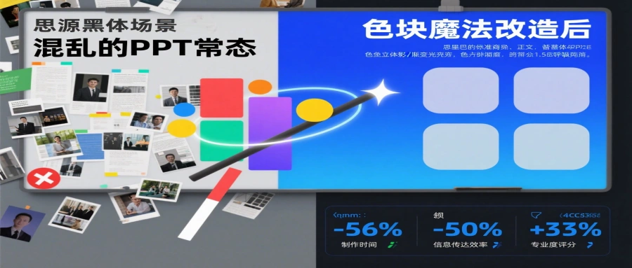 色块魔法：职场PPT排版效率与美学的双赢之道
